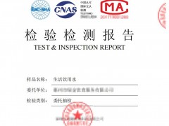 飲用水檢測(cè)報(bào)告